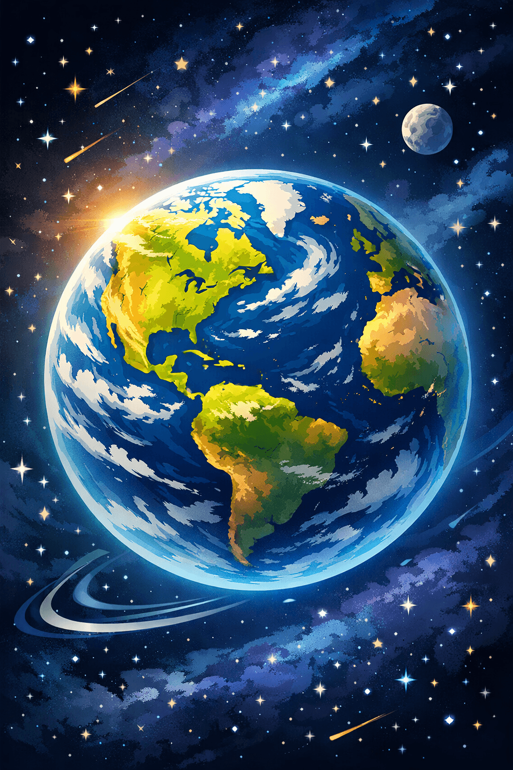 Earth animated from space